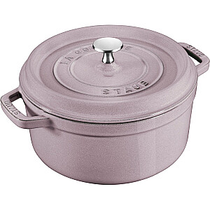 Staub apaļš čuguna katls - 2.6 l, ķiršu zieds