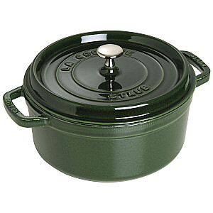 STAUB LA COCOTTE Čuguna katls apaļš 3.8 l, zaļš