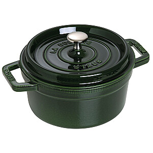 Staub apaļš čuguna katls - zaļš, 2.2 l