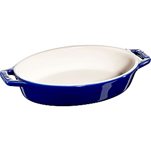 STAUB COOKING ovāla keramikas pasniegšanas plate 400 ml, zila