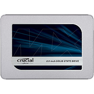 SSD CRUCIAL MX500 1 ТБ SATA 3.0 TLC Скорость записи 510 МБ / с Скорость чтения 560 МБ / с 2,5 "MTBF 1800000 часов CT1000MX500SSD1