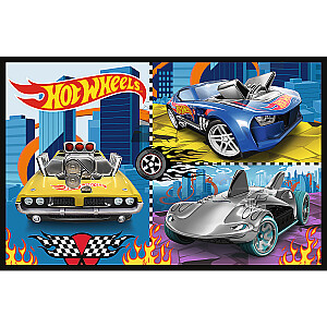 TREFL HOT WHEELS Pužļu komplekts Rotaļu automašīnas, 2x70 gab., 2 x 70 gab.