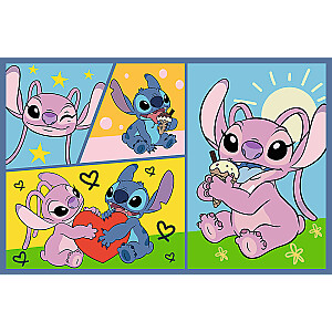 TREFL DISNEY STITCH Pužļu komplekts Ar Stitch nav garlaicīgi, 2x70 gab.