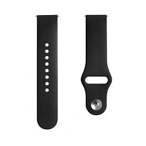 Evelatus 20mm Silicone Loop Watch Straps (130mm M/L) Black