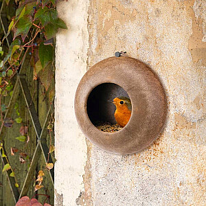 FERPLAST PIKI 1 WILD BIRD FEEDER - brūns barotājs