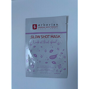 ERBORIAN Glow Shot Mask осветляющая маска на тканевой основе для лица 15г