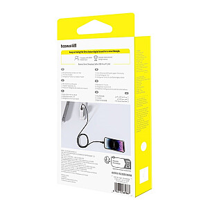 Baseus Dura Type A to IP 2.4A 2 м кабель для быстрой зарядки Черный, Золотой