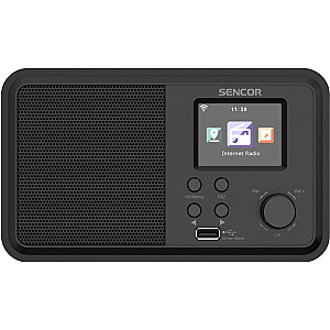 Interneta radio jauda 4W, WiFi, FM, DAB+, USB, LCD displejs