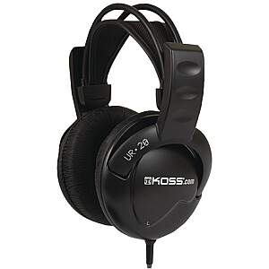 Наушники Koss DJ Style UR20 оголовье / накладные, 3,5 мм (1/8 дюйма), черные, шумоподавление,