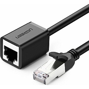 Ugreen UGREEN RJ45 tīkla kabelis Ethernet paplašinātājs kat. 6, FTP, ar metāla kontaktdakšu 2 m, (melns)