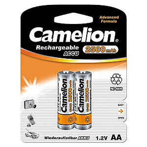 Camelion AA / HR6, 2500 мАч, никель-металлогидридные аккумуляторные батареи, 2 шт.