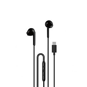 Наушники Dudao Dudao X3C с проводом и USB-C, 1.2 м - черные