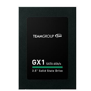 SSD TEAMGROUP GX1 240GB SATA 3.0 Write speed 400 MBytes/sec Read speed 500 MBytes/sec 2,5" MTBF 1000000 hours T253X1240G0C101