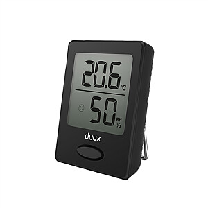 Гигрометр + термометр Duux Sense, черный, ЖК-дисплей