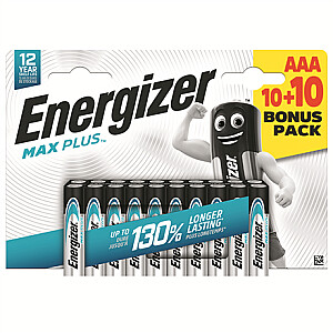 ENERGIZER Max Plus LR03 AAA BL10+10 | Energizer