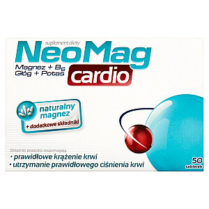 NEOMAG Cardio uztura bagātinātājs, kas atbalsta pareizu asinsriti 50 tabletes