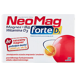 NEOMAG Forte D3 добавка к пище, поддерживающая правильное функционирование нервной и иммунной систем 50 таблеток
