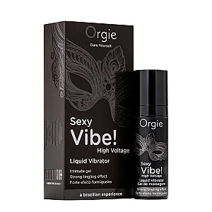 ORGIE Sexy Vibe! Жидкий вибратор High Voltage, вибрирующий гель-стимулятор 15 мл