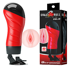 PRETTY LOVE Crazy Bull Delia Vagina wagina ar vibrāciju ar 12 vibrācijas funkcijām
