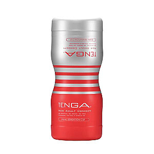 TENGA Dual Feel Cup vienreizējais masturbators ar diviem atverēm Medium