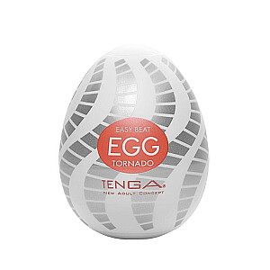 TENGA Egg Tornado vienreizējais masturbators olu formā