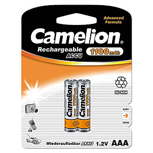 Camelion AAA / HR03, 1100 мАч, аккумуляторные батареи Ni-MH, 2 шт.