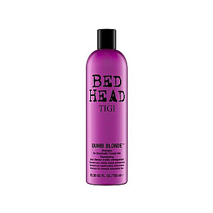 TIGI Bed Head Dumb Blonde šampūns ķīmiski izliektiem matiem sampon do blond włosów 750ml