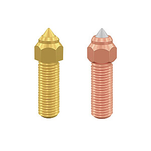 Sprauslu komplekts 1 gab. misiņš, 1 gab. varš / rūdīts tērauds 0,4 mm K1 / K1Max / CR-M4 / ENDER-3V3KE CREALITY