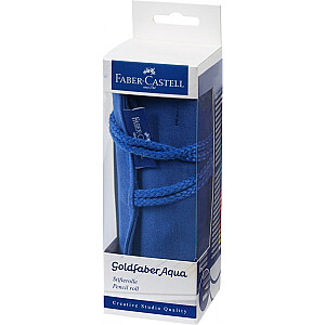 Akvareļu zīmuļi Faber-Castell Goldfaber Aqua, 27 krāsas, sarullējamā penālī