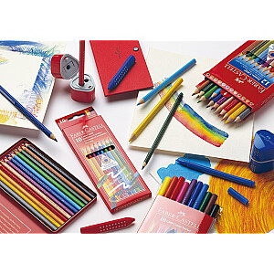 Krāsains zīmulis Faber-Castell Jumbo Grip, kadmija dzeltens