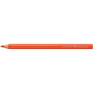 Trīsstūrveida krāsains zīmulis Faber-Castell Jumbo Grip, tumša kadmija oranžs