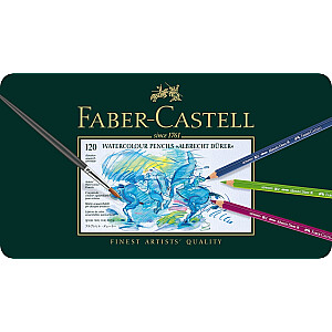 Akvareļu zīmuļi metāla kārba Faber-Castell Albrecht Dürer 120 krāsas