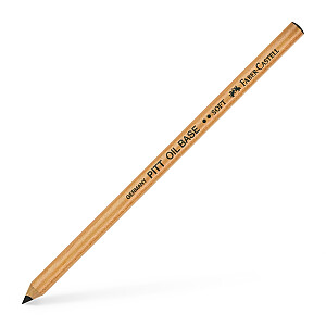Zīmulis Faber-Castell PITT OIL BASE, melns, mīksts