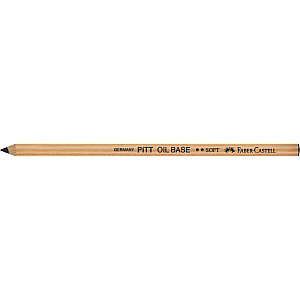 Zīmulis Faber-Castell PITT OIL BASE, melns, mīksts