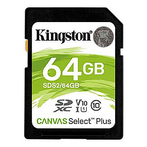 MEMORY SDXC 64GB C10/SDS2/64GB KINGSTON