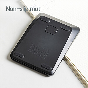 Galda kalkulators Deli M222 150x110x27mm, melns