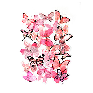 Dekoratīvas uzlīmes Galeria Papieru Butterflies, 40gab/iep.