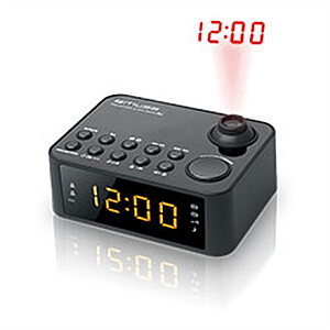 Часы-радио Muse M-178P Black, 0,9 дюйма, янтарный светодиод, с диммером