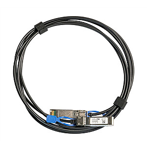 MikroTik 25GBase Direct Attach Cable XS+DA0001 SFP/SFP+/SFP28, Maximum transfer distance 1 m, Supports SFP 1G/SFP+ 10G/25G SFP28, 25 Gbit/s