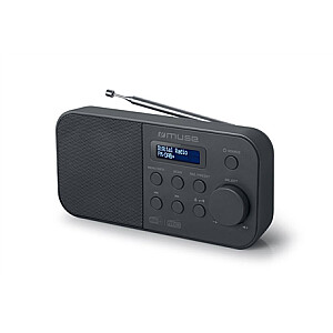 Muse Alarm function, M-109DB, Portable radio, Black