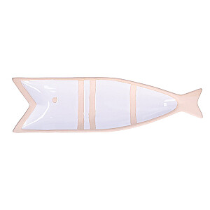 DOMESTIC RITUALS PELAGIC LOGICAL Тарелка Рыба Белая 38.5 x 11 x 3 см