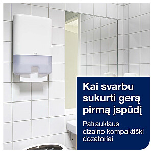 Papīra salvetes Wepa Comfort V-veida 277190, 2slāņi, 1gab, baltas