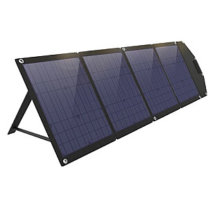 Pārnēsājama saules baterija 160 W, 1 x DC, 1 x USB-C, 2 x USB-A, salocīta: 545x351x20mm, izvērsts: 1965x545x4mm, Choetech.
