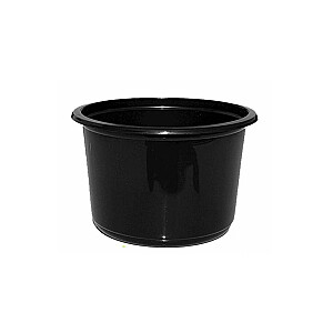 Zupas konteineri PP, 350ml, Ø125mm, 50gab/iep, melni