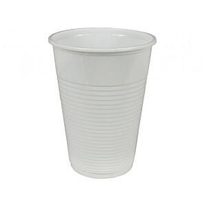 Vienreizlietojamās glāzes PP, 200ml, Ø70mm, 100gab., baltas