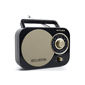 Портативная радиостанция Muse M-055RB Black / Gold, AUX in
