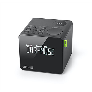 Muse FM RDS Radio M-187 CDB Alarm function, DAB+/ FM PLL Radio, Black