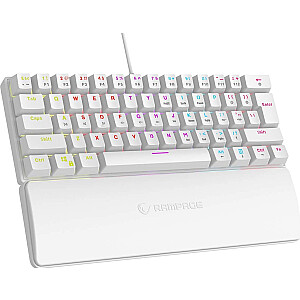 Rampage PLOWERK60 Zilais Slēdzis Balts