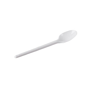 Plastmasas tējkarotes 15cm, baltas, PS, iepakojumā 50gab.