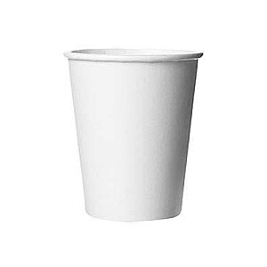 Glāzes papīra bez apdrukas 250ml,100gab/iep, baltas